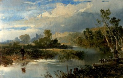 View of Richmond Hall, Yorkshire by Edmund John Niemann