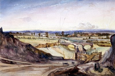 General view of Hampstead, London, 1837 by Edmund Marks