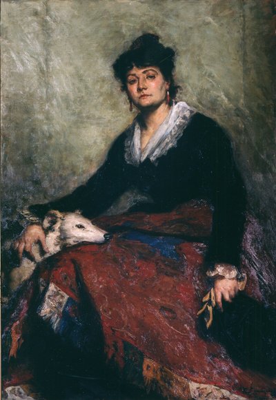 Portrait of Diana Vernon, 1876 by Edouard Agneessens