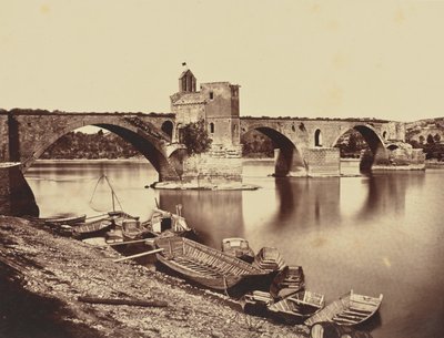 Avignon. Pont St Benezet by Édouard Baldus