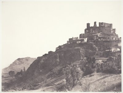 Chateau de Murol in Auvergne by Edouard Denis Baldus