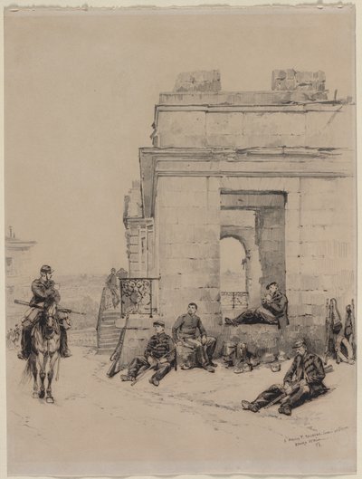 Soldiers Resting by Jean Baptiste Edouard Detaille