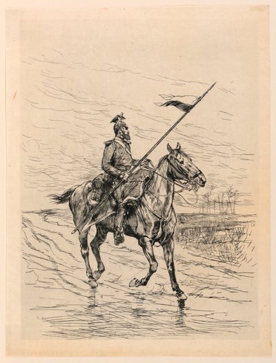 A Uhlan by Edouard Detaille