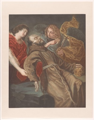 Death of Saint Francis by Edouard Gautier Dagoty