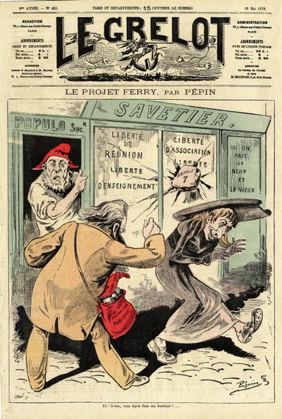 Cover of Le Grelot, number 423 by Edouard Guillaumin Pepin