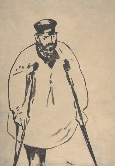 A Man on Crutches, 1878 by Édouard Manet