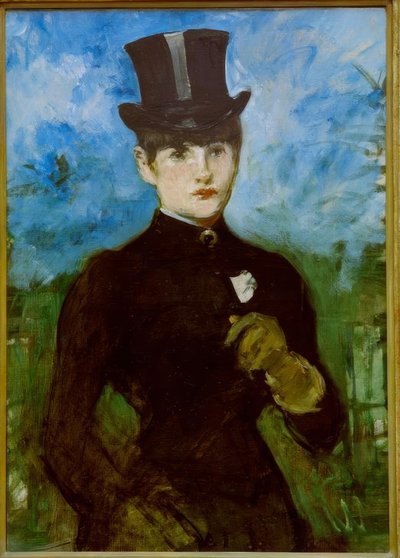Amazon, Blue Background by Édouard Manet