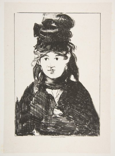 Berthe Morisot in Black, 1872-74 by Édouard Manet