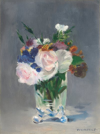 Flowers in a Crystal Vase by Édouard Manet