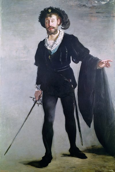 Jean Baptiste Faure as Hamlet, 1877 by Édouard Manet
