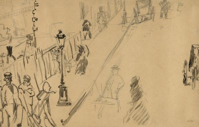 La Rue Mosnier by Édouard Manet
