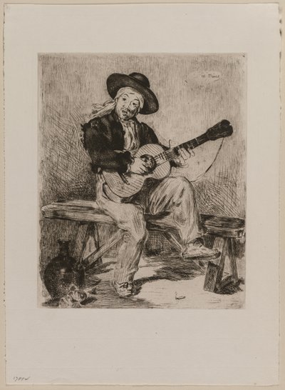 The Guitarist by Édouard Manet