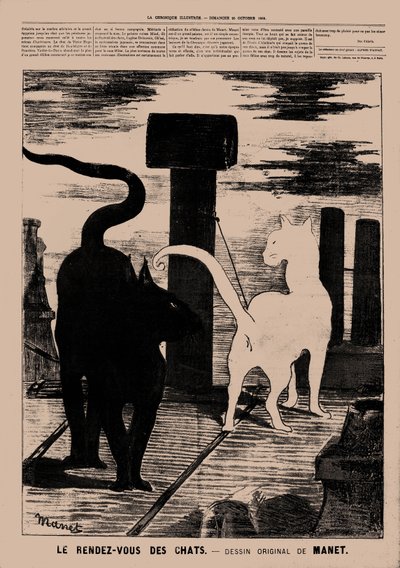 Le Rendez-vous des Chats by Édouard Manet