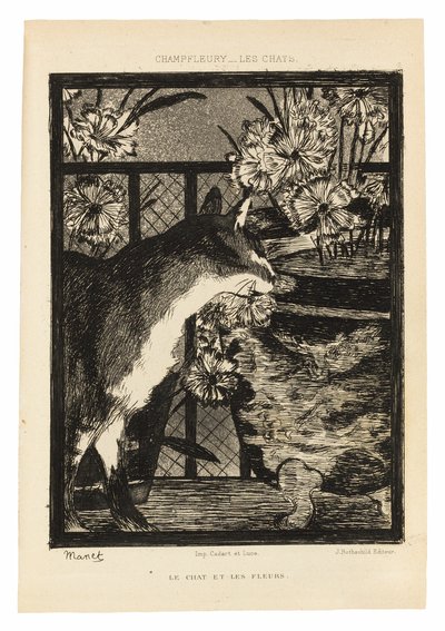 The Cats by Édouard Manet