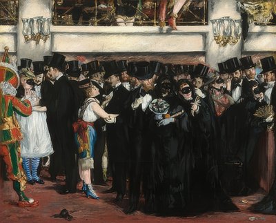 Masquerade Ball at the Opera. 1873 by Édouard Manet
