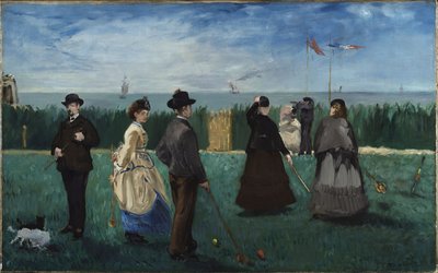 Croquet Game at Boulogne-sur-Mer by Édouard Manet