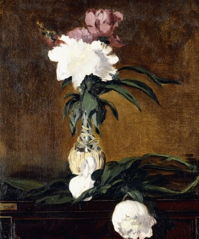 Peonies in a Bottle by Édouard Manet