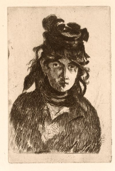 Portrait of Berthe Morisot by Édouard Manet