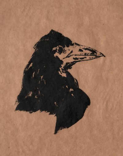 Raven Head by Édouard Manet