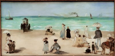 On the Beach of Boulogne-sur-Mer by Édouard Manet