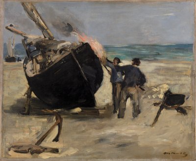 Tarring the Boat by Édouard Manet