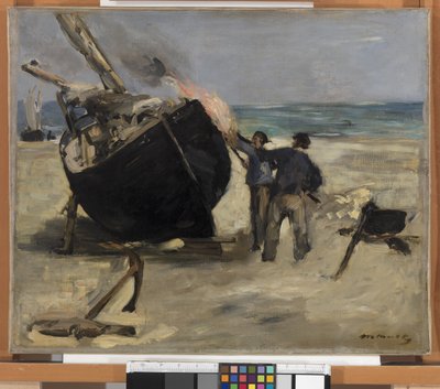 Tarring the Boat, 1873 by Édouard Manet