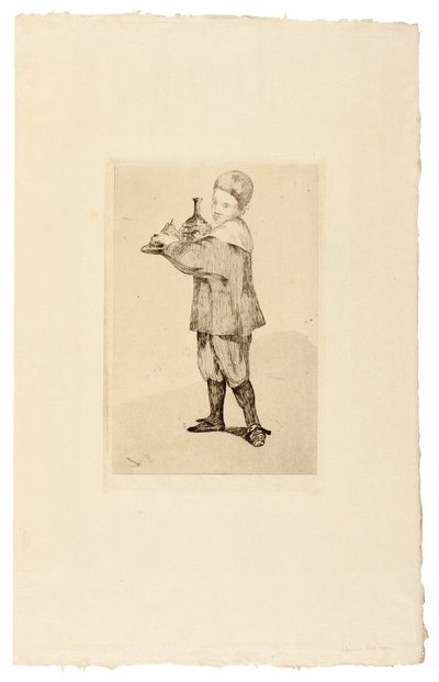 The Boy Carrying a Tray by Édouard Manet
