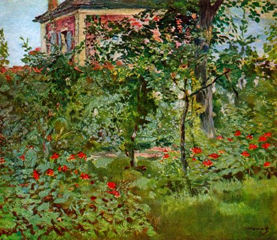 The Garden at Bellevue by Édouard Manet