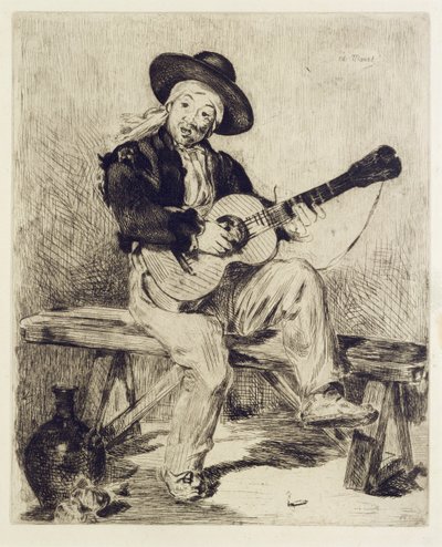 The Guitarist by Édouard Manet