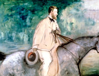 The Painter Guillaumin on Horseback by Édouard Manet