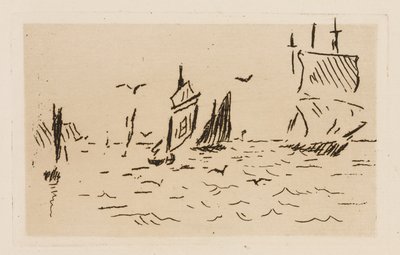 The Sea, plate 7 from The River by Édouard Manet