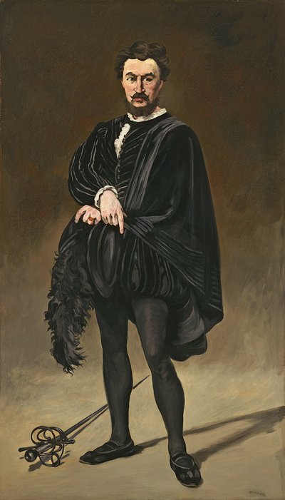 The Tragedian Actor (Rouviere as Hamlet) by Édouard Manet
