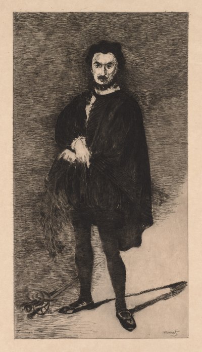 The Tragic Actor by Édouard Manet