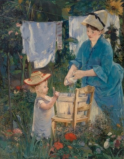 Laundry (Le Linge). 1875 by Édouard Manet
