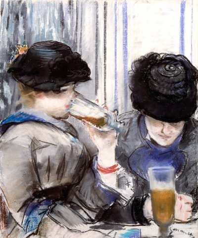 Women Drinking Beer by Édouard Manet