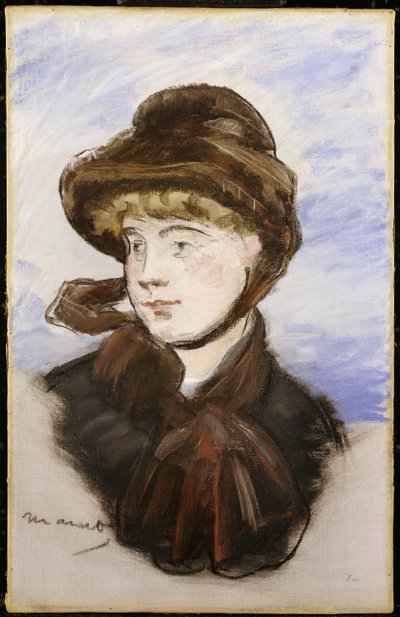 Young Girl in a Brown Hat by Édouard Manet