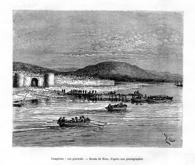 Campeche, Yucatán, Mexico, 19th Century by Edouard Riou