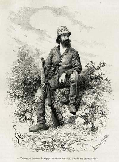 Portrait of Emile Arthur Thouar by Edouard Riou