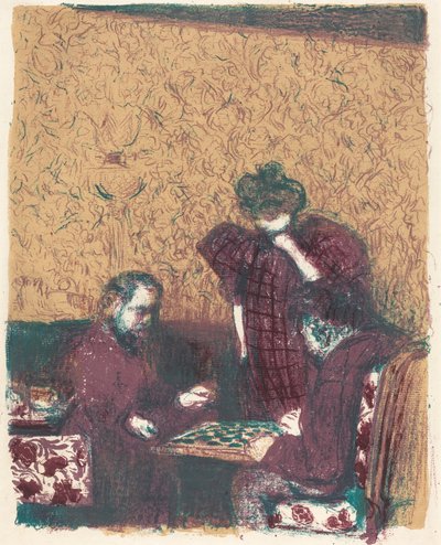 Game of Checkers by Edouard Vuillard