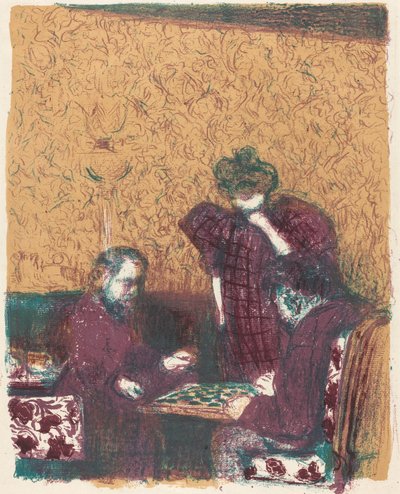 Game of Checkers by Edouard Vuillard