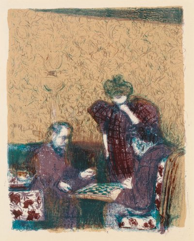 Game of Draughts by Edouard Vuillard