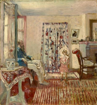 K.-X. Roussel and Daughter by Edouard Vuillard