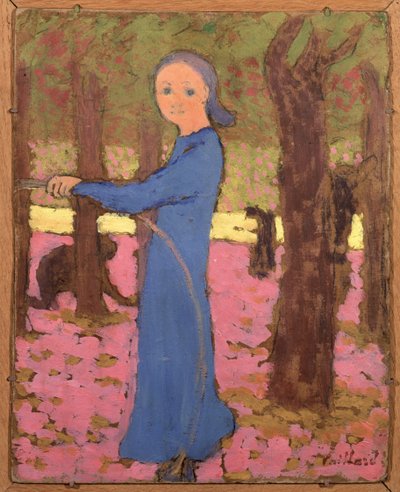The Little Girl with the Hoop, ca 1891 by Edouard Vuillard