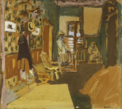 Mme Hessel in the Hallway, c.1909 by Edouard Vuillard