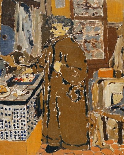 Mme Vuillard in an Interior by Edouard Vuillard