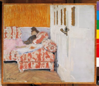 On the Sofa (The White Room) by Edouard Vuillard