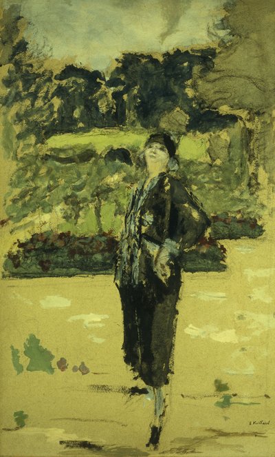 The Black Dress by Edouard Vuillard