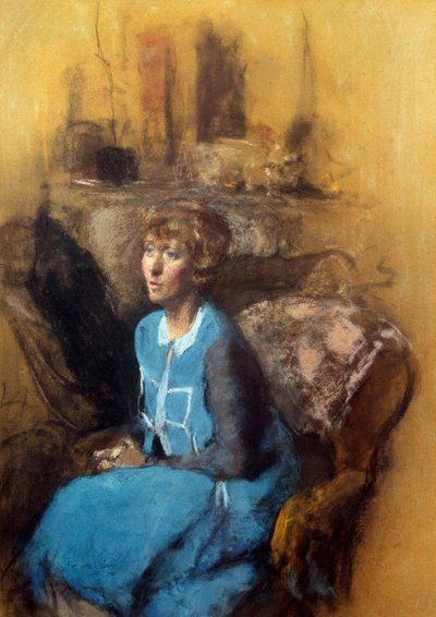 The blue dress by Edouard Vuillard