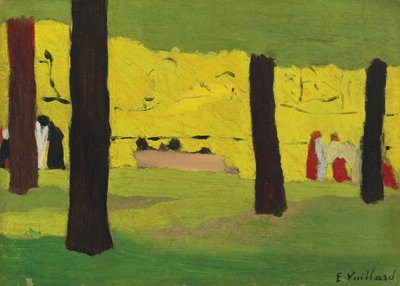 The Pink Bench by Edouard Vuillard
