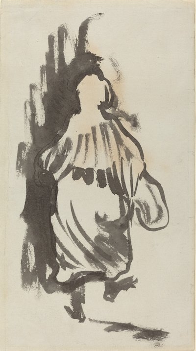 Walking Figure Seen from Behind by Edouard Vuillard